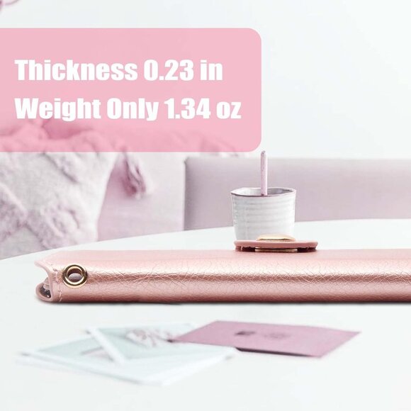 Card Holder, Womens Wallet PU Leather Keychain Wallet Wristlet With Zipper Coin - Picture 9 of 9